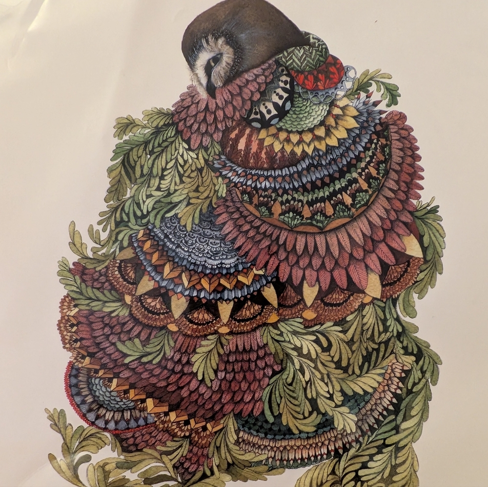 Polanshek of the Hills Quilted Forest Owl Print